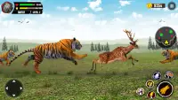 Salvaje Tigre Simulador Juegos Screen Shot 0
