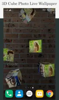 3D Cube Photo Live Wallpaper Screen Shot 5
