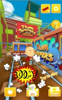 Upin Train Ipin Surfers 3D Screen Shot 0