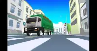 Blocky Garbage Truck Simulator Screen Shot 6