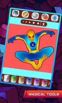 amazing spider coloring man of super heroes Screen Shot 2