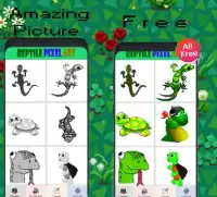 Reptile Animal Pixel Art-coloring by number New Screen Shot 3