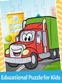 Kids Trucks Puzzle - Jigsaw Puzzles Screen Shot 0