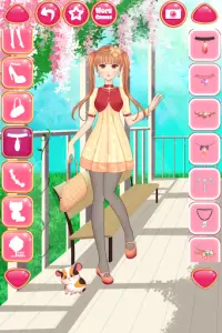 Anime Cô gái Thời trang - Trang điểm & Mặc quần áo Screen Shot 7