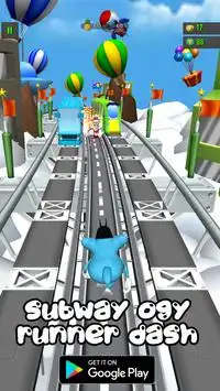 Subway Oggy Runner Dash Screen Shot 0