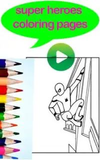 superheroes coloring pages games for kids Screen Shot 4