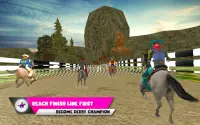 paard derby racng zoektocht simulator 3D spel 2017 Screen Shot 1