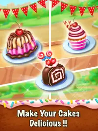 My street bakery shop & Cakes and cooking Game. Screen Shot 1