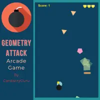 Geometry Attack - Arcade Game Screen Shot 2