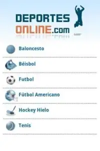 Deportes Online Screen Shot 0