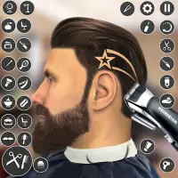Barber Shop Hair Cutting Games Screen Shot 0