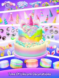 DIY Unicorn Cake - Rainbow Unicorn Food Screen Shot 3