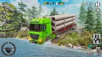 Euro Cargo Mud Truck Driving Screen Shot 0