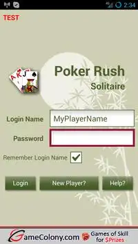 Poker Rush Solitaire Online Screen Shot 1