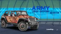 Legervrachtwagen rijden schieten simulatie race Screen Shot 0
