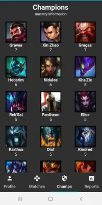 League Profile (LoL) Screen Shot 2