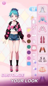 Anime Dress Up Games Moe Girls Screen Shot 0