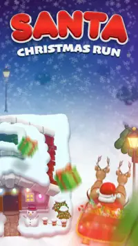 🎅 Santa Christmas Run - Kerstman Rendier Spel Screen Shot 0