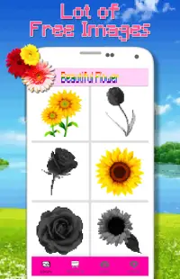 Красивый цветок раскраски по номеру - Pixel Art Screen Shot 0