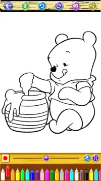 Fun Honey Bear Coloring Screen Shot 3