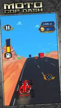 Moto Cop Dash Screen Shot 0