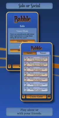 Babble - Word Game Screen Shot 1