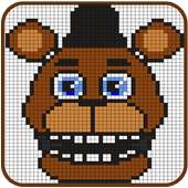 Pixel Art Game - FNAF Color by Number
