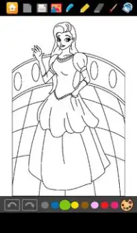 Jeux Coloriage Princesses Screen Shot 0