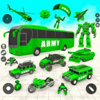 상어 로봇 버스 로봇 자동차 게임 Screen Shot 0