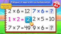 Jeux de multiplication enfants Screen Shot 0