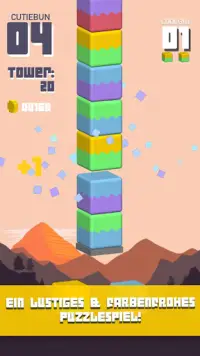 Towersplit: Stack & match colours to score Screen Shot 0