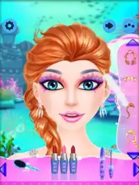 Mermaid Princess Makeover Salon для девочек Screen Shot 2