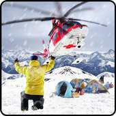 Helicopter Rescue Snow Storm