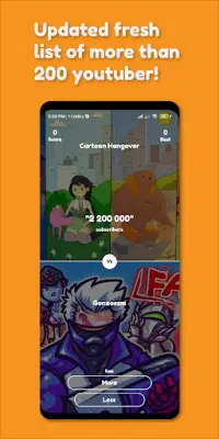 Higher or Lower Tuber Game: More Less YouTubers ▶️ Screen Shot 3