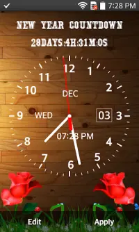 Clock Live Wallpaper Screen Shot 1