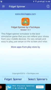 Fidget Spinner Free Screen Shot 3