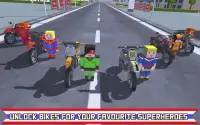 Blocky Superhero Moto Bike Sim Screen Shot 4