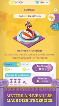 Idle Antique Gym Tycoon - Odyssey du magnat Screen Shot 1