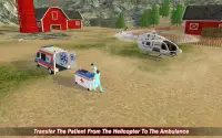 Ambulance Helicopter Game Screen Shot 1
