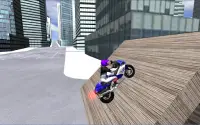 motorbike driving 3D city Screen Shot 21