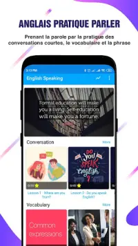 English Speaking App: Parler anglais Screen Shot 0