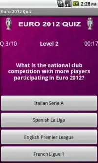 Euro 2012 Quiz Screen Shot 6