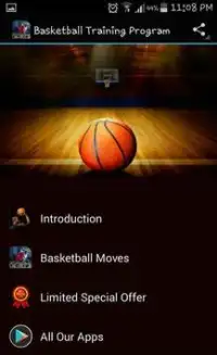 برنامج تدريب كرة السلة Screen Shot 0