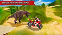 Bike Racing Dino Adventure 3D: Dino Survival Games Screen Shot 5