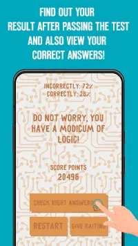 Logical Test - IQ test Screen Shot 3