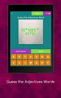 Guess the Adjectives Words Screen Shot 15