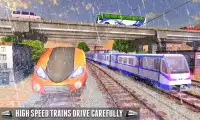 Modern City Train Condução: Indian Train Sim 2018 Screen Shot 3