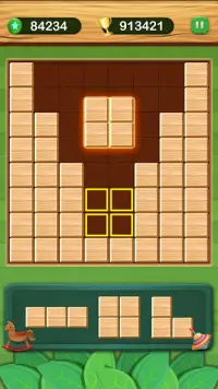 Wooden Block Puzzle Free - Wood Cube Puzzle Game Screen Shot 2