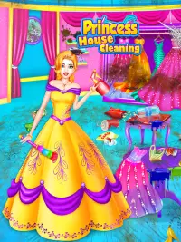 Princess House Cleaning - Home CleanUp for Girls Screen Shot 0