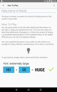 Daily Game of Words Screen Shot 4